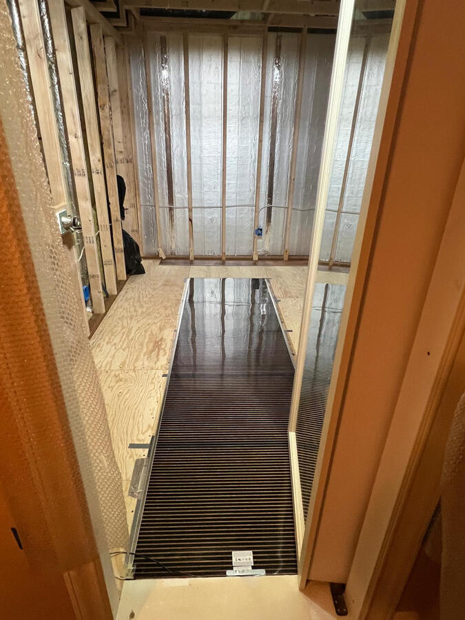 Heatmat Installed