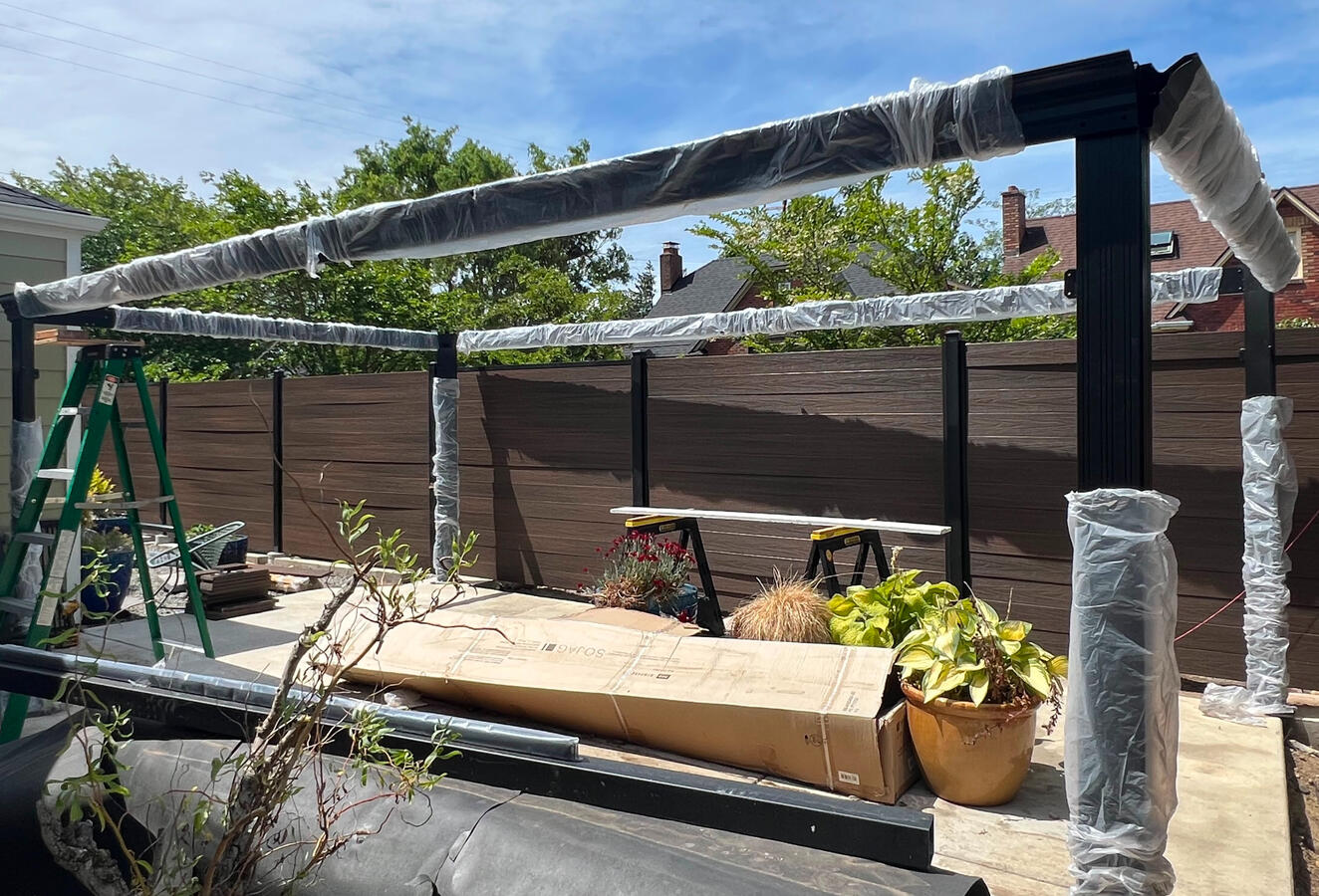 Gazebo construction posts